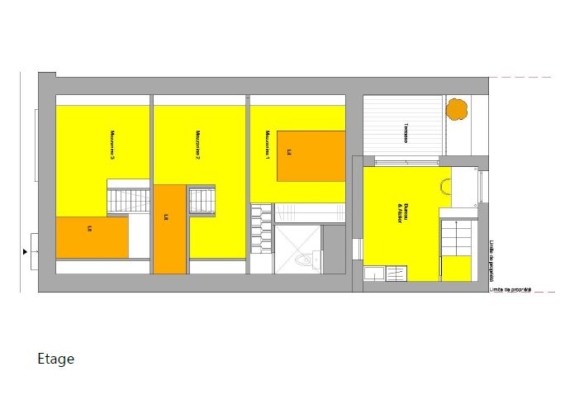 Rénovation combles maison de ville Nantes Son Design architecture intérieure plan aménagement combles